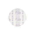 3M 01184 260L Series Abrasive Disc, 6 in Dia, P1500 Grit, Hook and Loop, Red/White