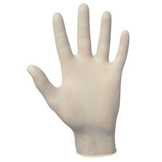 SAS Value-Touch 6591 Disposable Gloves, Small, Natural Rubber Latex, White