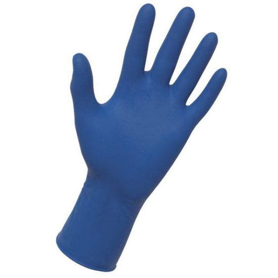 SAS Thickster 6603 Ultra Thick Disposable Gloves, Large, Natural Rubber Latex, Blue