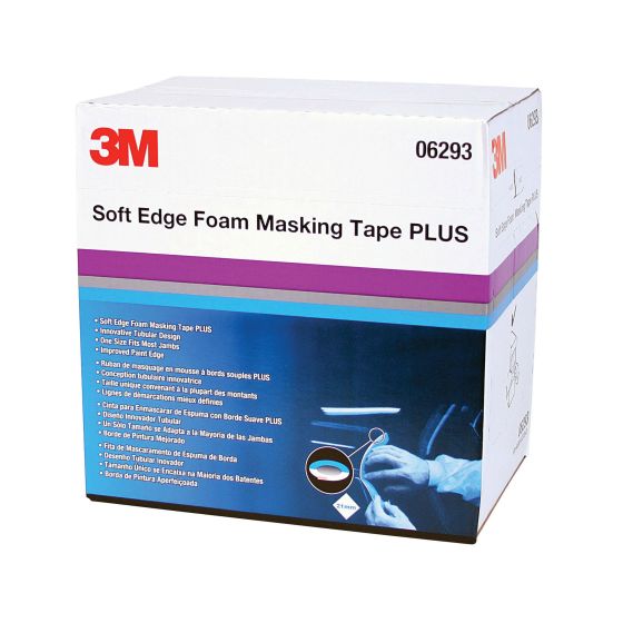 3M 06293 Soft Edge Masking Tape, 49 m L x 21 mm W