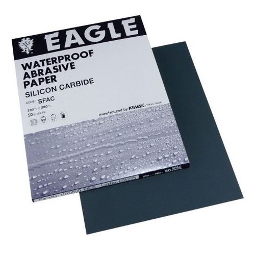 KOVAX 102-0220 Sanding Sheet, 9 in W x 11 in L, 220 Grit, P220-A Grade, Silicon Carbide
