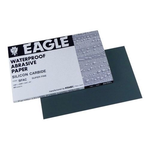 KOVAX 131-1500 Sanding Sheet, 5-1/2 in W x 9 in L, 1500 Grit, Silicon Carbide Abrasive, Paper Backing, Wet