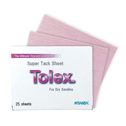 KOVAX Tolex 191-1533 Super-Tack Sanding Sheet, 130 mm W x 170 mm L, 1500 Grit, K-1500 Grade, Aluminum Oxide