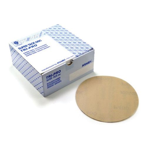 KOVAX Tri-Pro 525-0320 Resin Bonded Abrasive Disc, 6 in, 320 Grit, Super-Tack Attachment