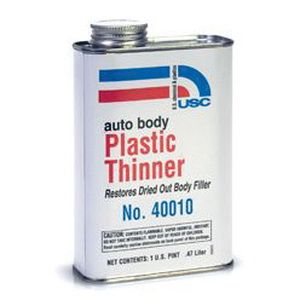 USC 40010 Plastic Thinner, 16 oz Can, Amber Brown, Liquid