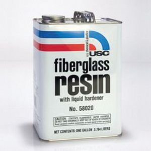 USC 58020 Fiberglass Resin, 1 gal Can, Amber, Liquid