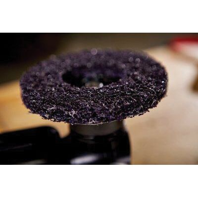 Scotch-Brite 21662 XO-DC Series Clean and Strip XT Pro Disc, 4 in, Extra Coarse Grade, Silicon Carbide, Purple