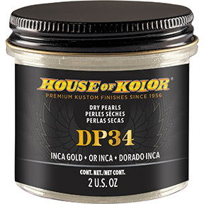 HOUSE OF KOLOR DP34-C01 DP Series Dry Pearl, 2 oz Can, Inca Gold