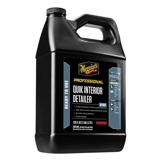 Meguiar's Quik Interior Detailer D14901 Cleaner, 1 gal Can, Clear, Liquid