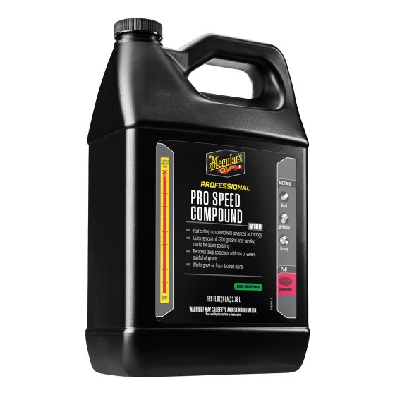 Meguiar's Mirror Glaze M10001 Pro Speed Compound, 1 gal, Clear, Liquid, Compound