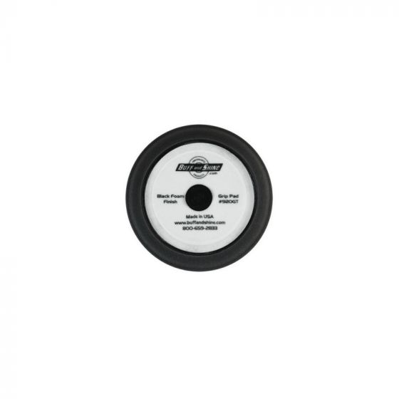 BUFF and SHINE 920GT Buffing Grip Pad with Center Tee, 9 in Dia, 1-1/2 in THK, Hook and Loop Attachment
