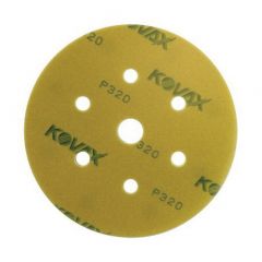 KOVAX MaxFilm 521-0180 High Performance Sanding Disc, 6 in, 7 Holes, 180 Grit, Super-Tack Attachment
