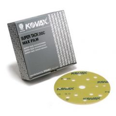 KOVAX MaxFilm 523-0120 High Performance Sanding Disc, 6 in, 15 Holes, 120 Grit, Super-Tack Attachment