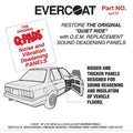 EVERCOAT Q-Pad 100117 Sound Deadening Panel, 16 x 16 in, Fiberglass, Black