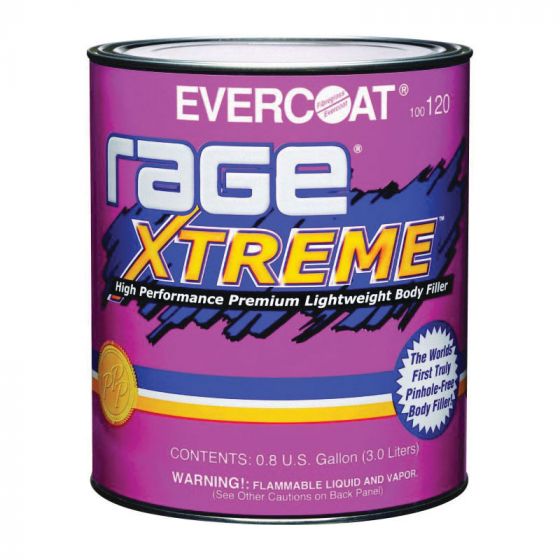 EVERCOAT Rage XTREME 100120 High Performance Premium Lightweight Body Filler, 1 gal Can, White, Paste