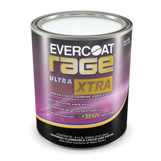 EVERCOAT Rage Ultra XTRA 100144 Premium Body Filler, 1 gal Can, Yellow, Liquid