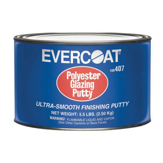 EVERCOAT 100407 Polyester Glazing Putty, 5.5 lb Can, White, Paste