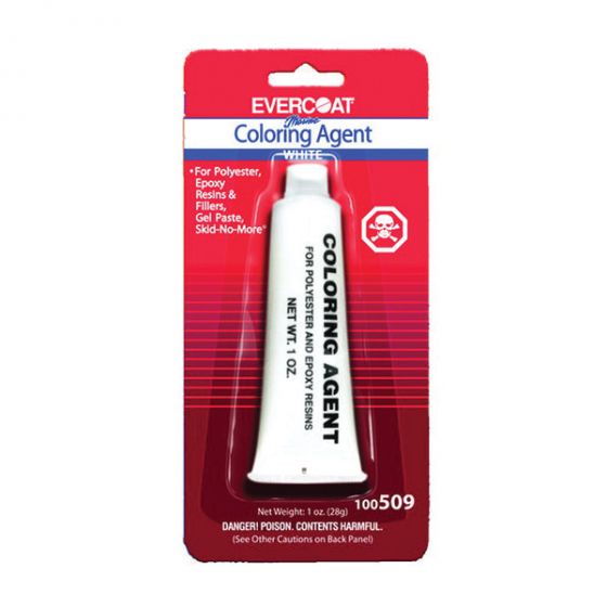 EVERCOAT 100509 Color Agent, 1 oz Tube, White, Liquid