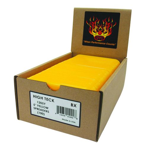 5" Yellow Spreaders, Qty: 100, Display Box