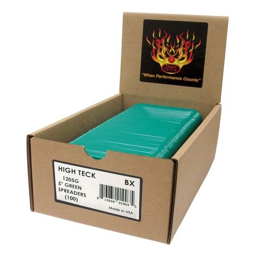 5" Green Spreaders, Qty: 100, Display Box