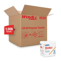 WypAll 05701 L40 Disposable Cleaning and Drying Towel, 12-1/2 x 12 in, 56, Double Re-Creped, White, 1 Plys
