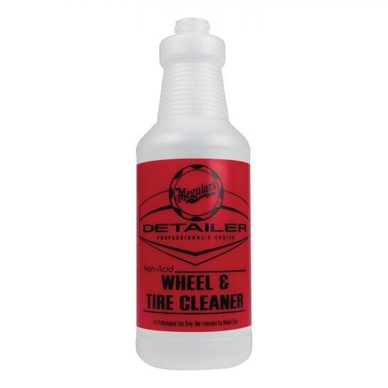 Meguiar's Detailer D20143 Pre-Labeled Bottle, 32 oz, Use With: Detailer Non Acid Wheel and Tire Cleaner