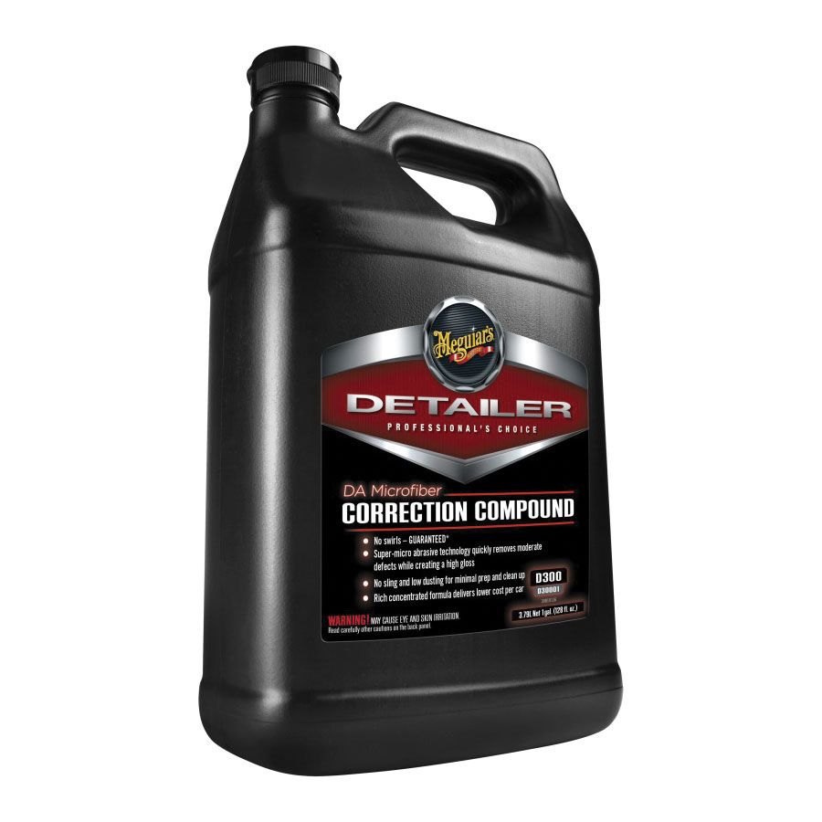 Meguiar's Detailer D30001 Microfiber Correction Compound, 1 gal Can, High Gloss Creamy Red, Liquid