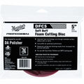 Meguiar's Soft Buff DFC5 Dual Action Cutting Disc, 5 in Dia, Hook and Loop Attachment, Foam Pad, Red
