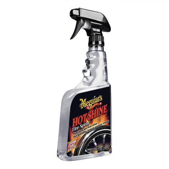 Meguiar's Hot Shine G12024 Tire Spray, 24 oz Spray Bottle, Clear, Liquid
