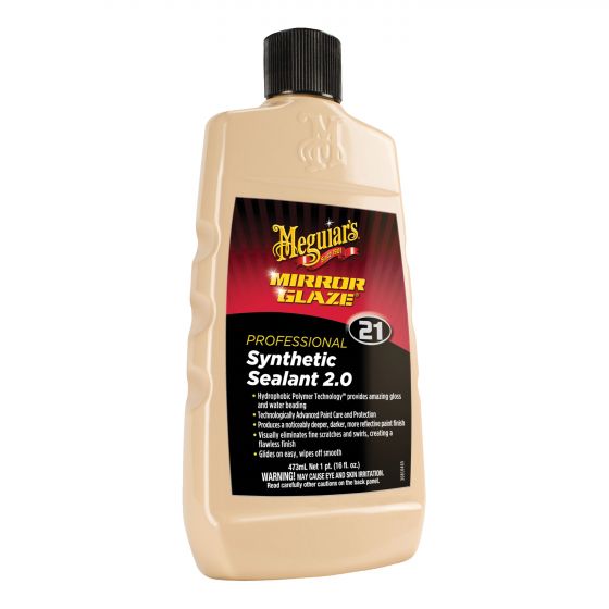 Meguiar's Mirror Glaze M2116 Synthetic Sealant, 16 oz Bottle, Gloss, Creamy Purple, Liquid
