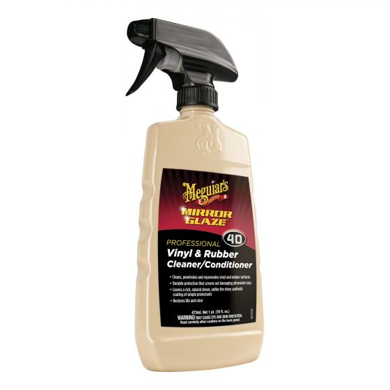 Meguiar's Mirror Glaze M4016 Professional Cleaner and Conditioner, 16 oz Bottle, Milky White, Liquid