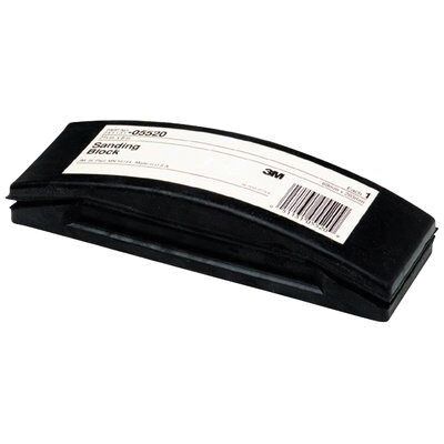 3M 05520 Sanding Block, 8 in Dia L x 3 in W, Rubber