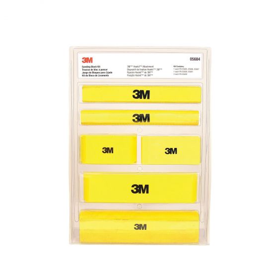 3M 05684 Hand Sanding Block Kit, Hookit Attachment