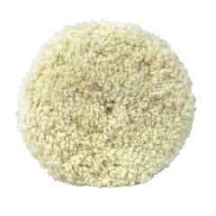 3M 05703 Double-Sided Compound Pad, 9 in Dia, Screw-On Attachment, Wool Pad, White