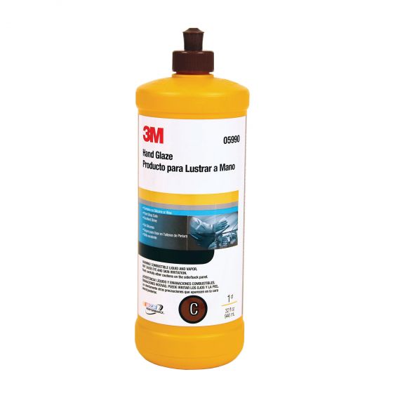 3M 05990 Hand Glaze, 1 qt Bottle, Brown/Orange, Liquid