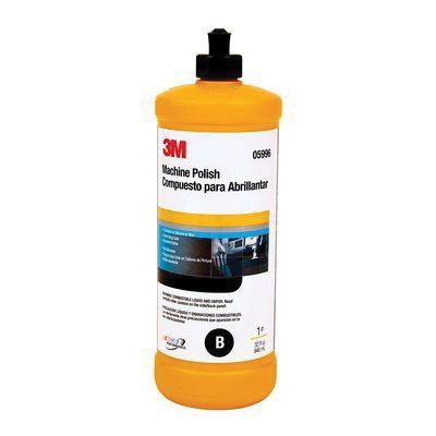3M 05996 Machine Polish, 1 qt, Liquid, Gray, Polish
