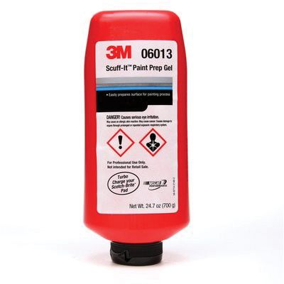 3M Scuff-It 06013 Paint Prep Gel, 24.7 oz Tube, White, Paste