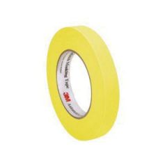 3M 06652 388N Automotive Refinishing Masking Tape, 55 m x 18 mm, 6.3 mil THK, Yellow, 388N 3/4 inch