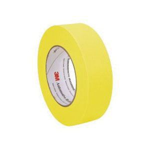 3M 06654 388N Automotive Refinishing Masking Tape, 55 m x 36 mm, 6.3 mil THK, Yellow, 388N 1 1/2