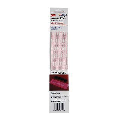 3M 08069 Transfer Press-In-Place Emblem Adhesive, 2 x 12 in, Liquid, Clear