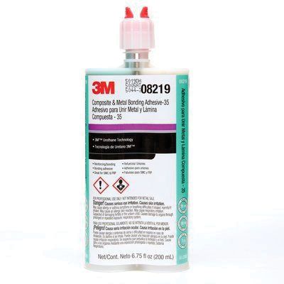 3M 08219 2-Part Repair Adhesive, 200 mL Duo Syringe Cartridge, Viscous Liquid, Dark Green, 1 to 1.2