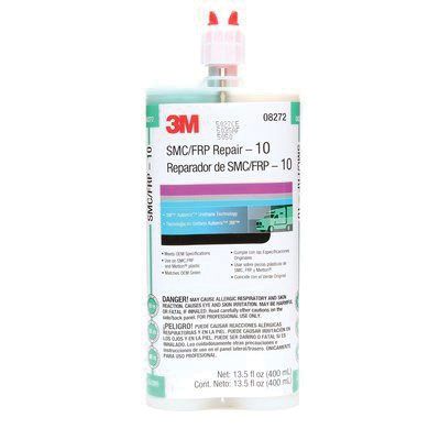 3M 08272 2-Part Repair Adhesive, 400 mL Dual Cartridge, Viscous Liquid, Dark Green, 1 to 1.2, 10 min Application