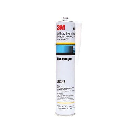 3M 08367 1-Component Seam Sealer, 310 mL Dual Cartridge, Paste, Black, 24 hr Curing