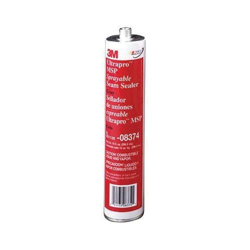 3M 08374 Sprayable Seam Sealer, 10.5 fl-oz Cartridge, Paste, Gray, 1.4 to 1.6, 5 to 10 min Application