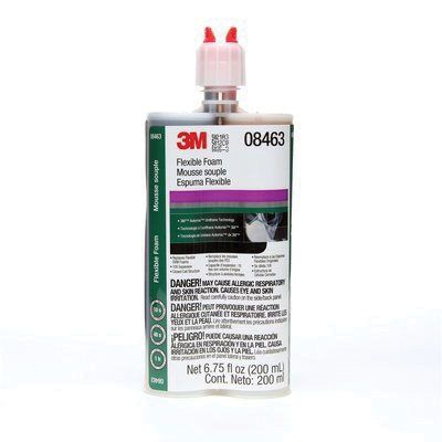 3M Automix 08463 Flexible Foam, 200 mL Cartridge, Liquid, Black, 1 hr Application, 1 hr Curing