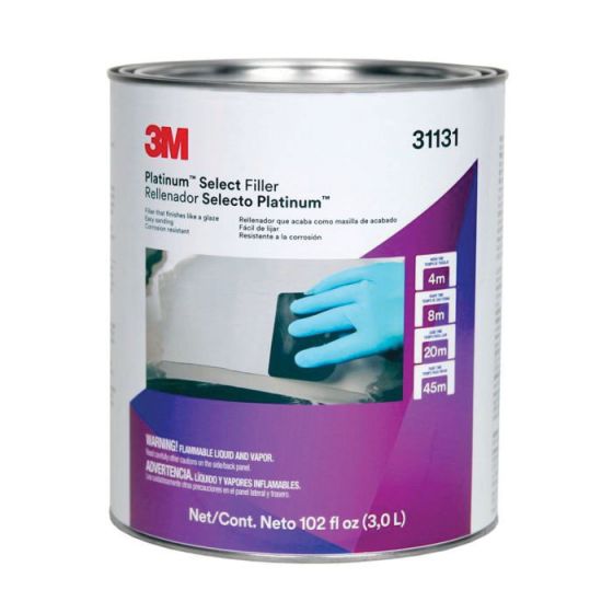 3M Platinum 31131 Body Filler, 1 gal Can, Lavender, Paste