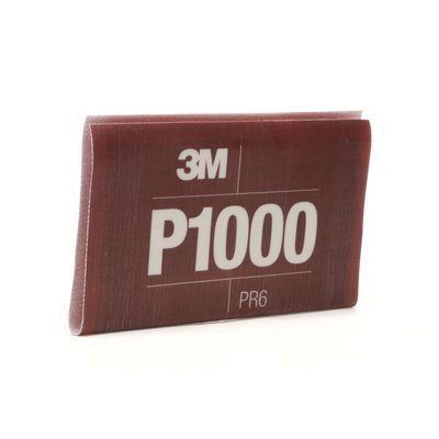 Hand Sheet, 5-1/2 in W x 6.8 in L, 1000 Grit, Fine Grade, Brown, Wet/Dry