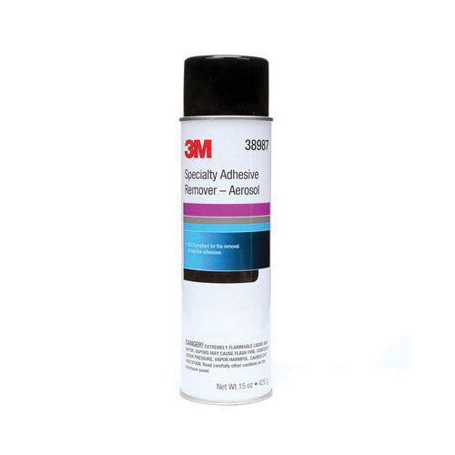 3M 38987 Specialty Adhesive Remover, 15 oz Aerosol Can, Liquid, Transparent
