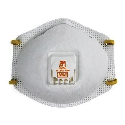 3M 54343 Molded Cup Particulate Respirator, Standard, N95 Filter Class, NIOSH Approved