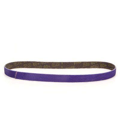 Cubitron II 33445 File Belt, 1/2 in W x 18 in L, 60 Grit, Purple